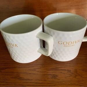 Two Large Godiva Mugs